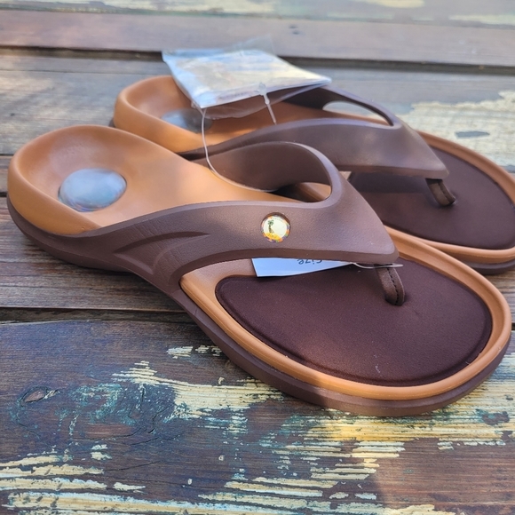 Hawaiian Jellys Slide Flip Flop Thong Flat Sandals Sz 11 - Picture 1 of 7